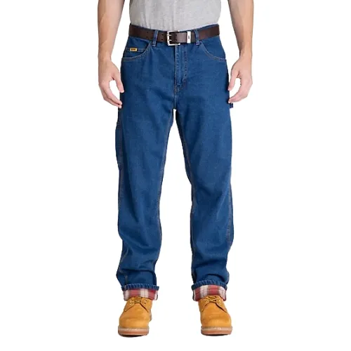 Vale Flannel Men Relaxed Fit Flannel Jean Vale Flannel Men Relaxed Fit Flannel Jean with warm cotton lining