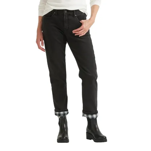 vale-flannel-womens-flannel-lined-boyfriend-jeans Vale Flannel Women's -Lined Boyfriend Jean in durable stretch denim