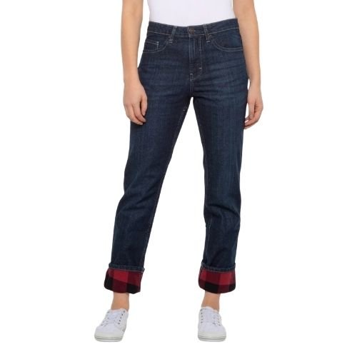 Women's Flannel Lined Jeans Women's Flannel Lined Jeans with lightweight winter lining