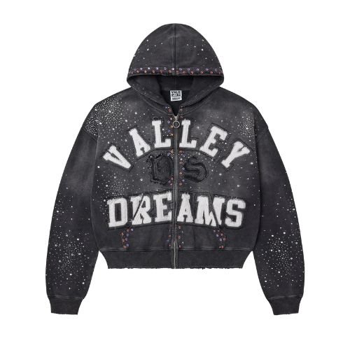 Vale Forever Classico Zip Up Hoodie Black vale hoodie black