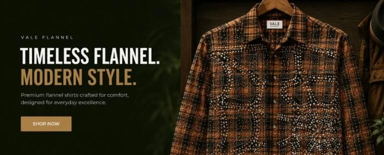 Vale Flannel premium plaid shirt with rhinestone detailing